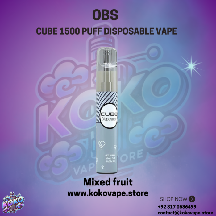OBS Cube 1500 Puff Disposable vape mixed fruit