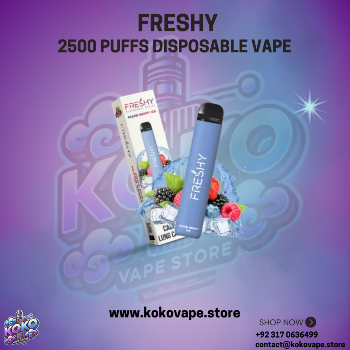 Freshy 2500 Puffs Disposable Vape mixed berry ice