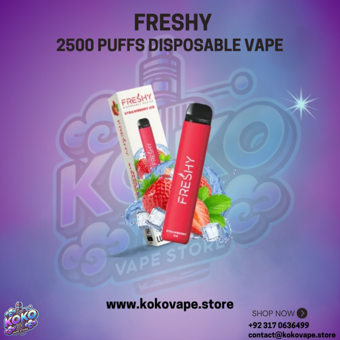 Freshy 2500 Puffs Disposable Vape strawberry ice