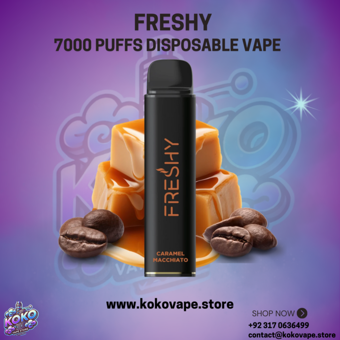 Freshy 7000 Puffs Disposable Vape caramel macchiato