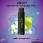 Freshy 7000 Puffs Disposable Vape gusto green apple