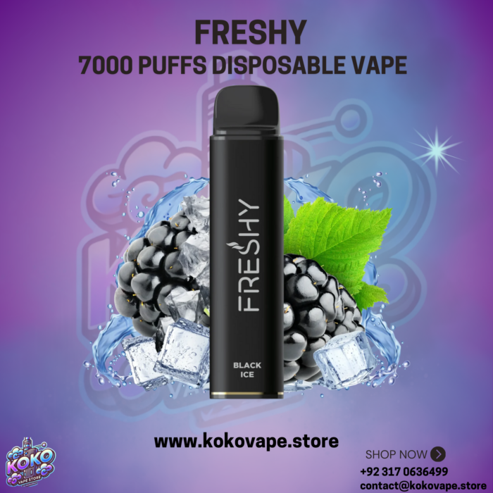 Freshy 7000 Puffs Disposable Vape shine muscat black ice