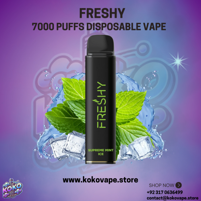Freshy 7000 Puffs Disposable Vape supreme mint ice