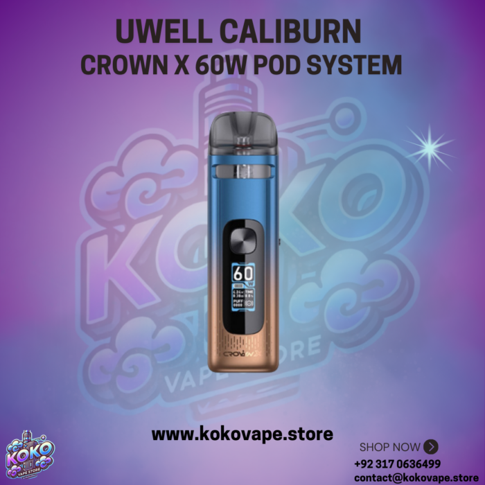 Uwell Caliburn Crown X 60w Pod System sunrise sky