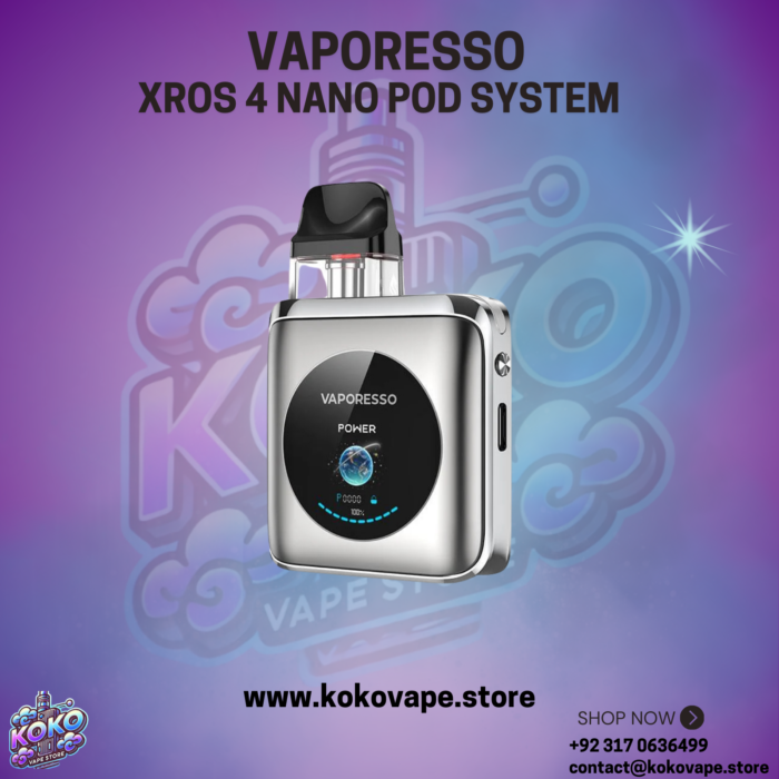Vaporesso Xros 4 Nano Pod System Titanium Silver