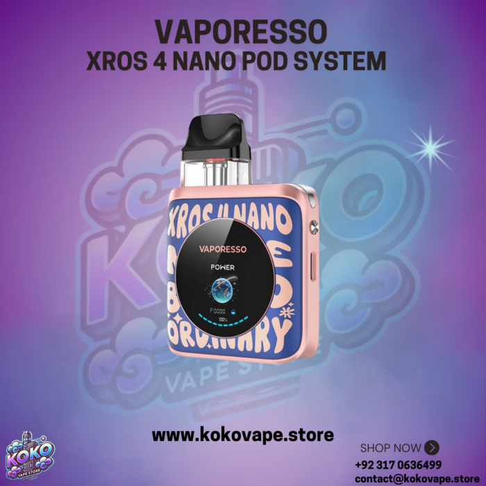 Vaporesso Xros 4 Nano Pod System word-pop blue