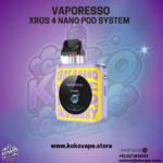 Vaporesso Xros 4 Nano Pod System word-pop yellow