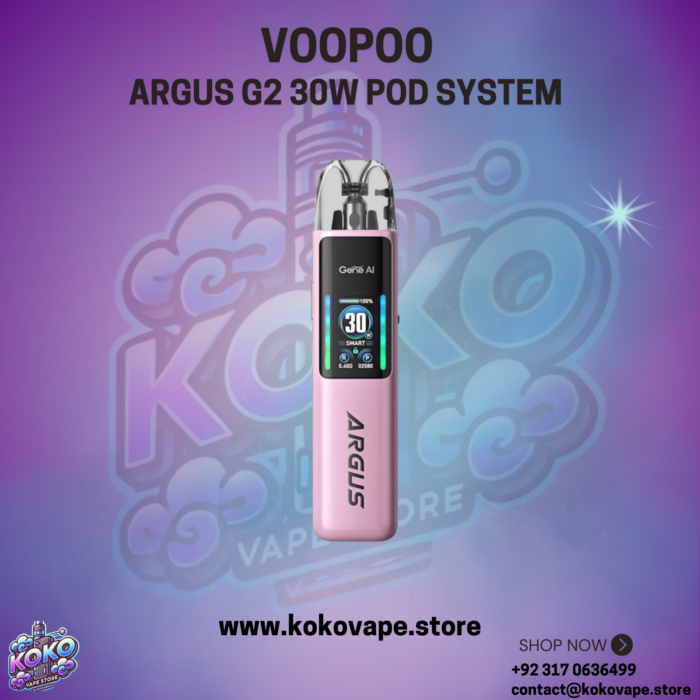 Voopoo Argus G2 30w Pod System glow pink