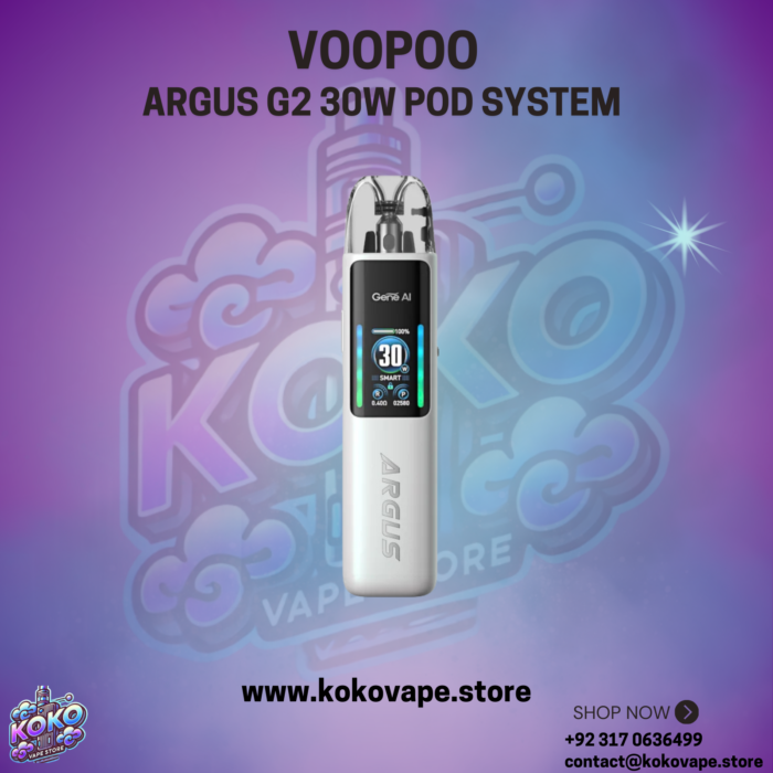 Voopoo Argus G2 30w Pod System pearl white